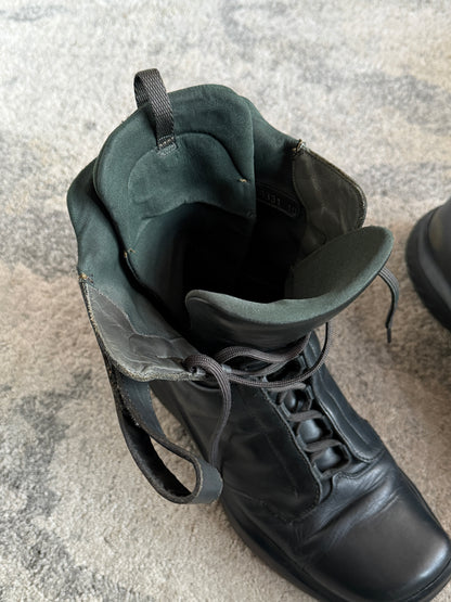 Prada FW1999 leather combat boots
