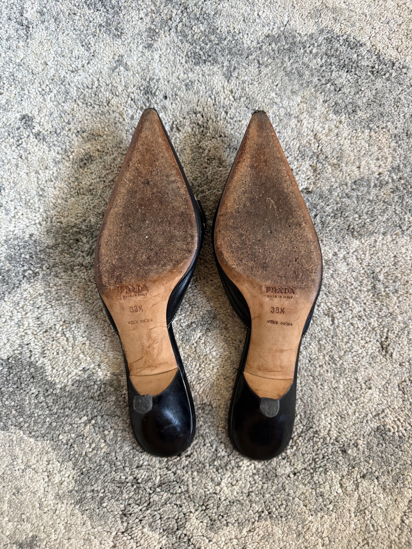 Prada 2000’s chain heels mules