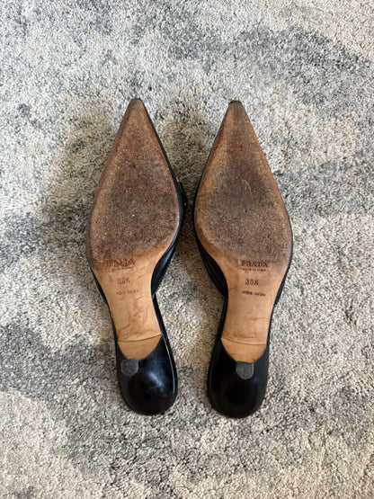 Prada 2000’s chain heels mules