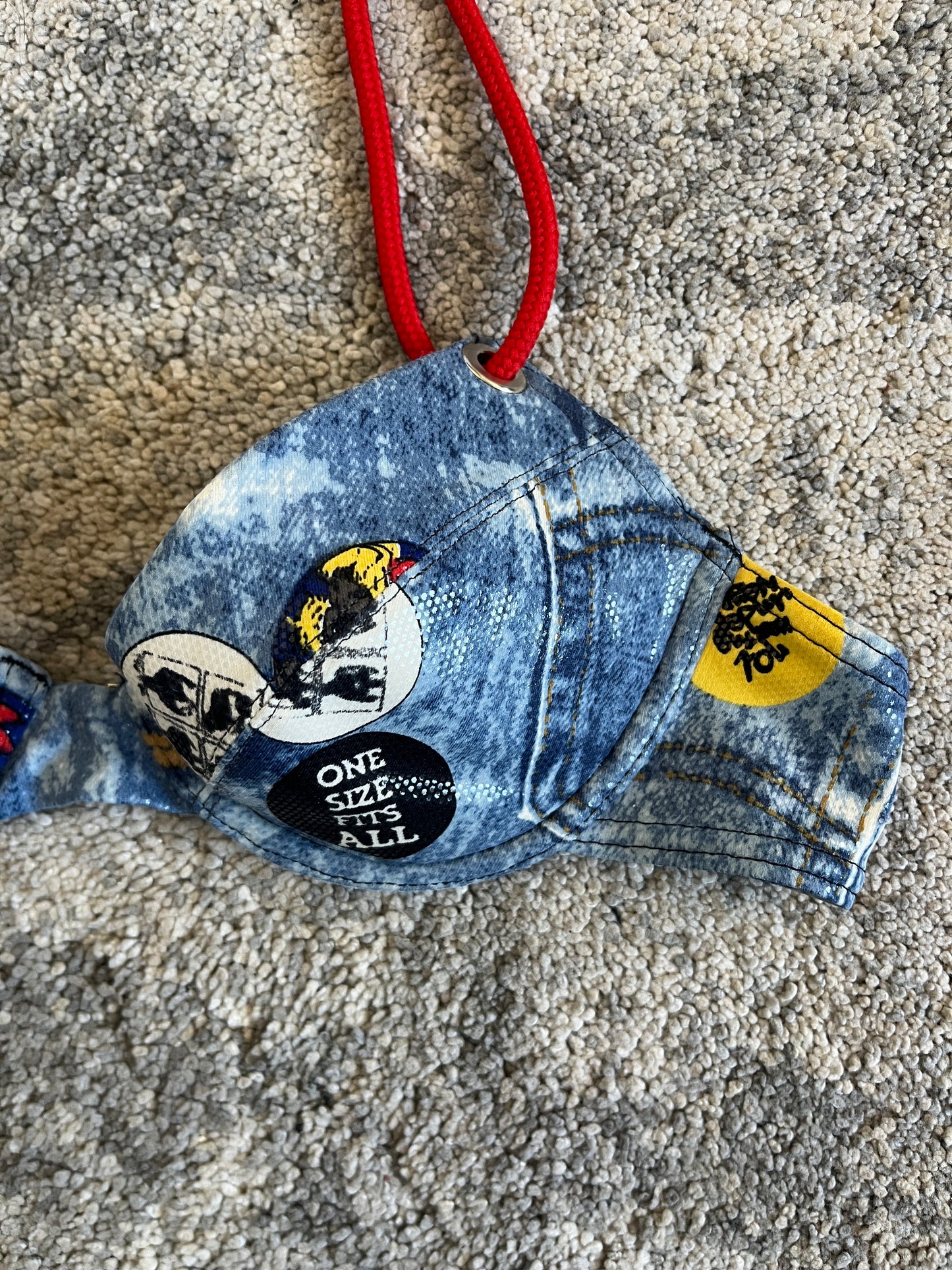 Dior 2002 diorella trompe l’œil denim swimwear set