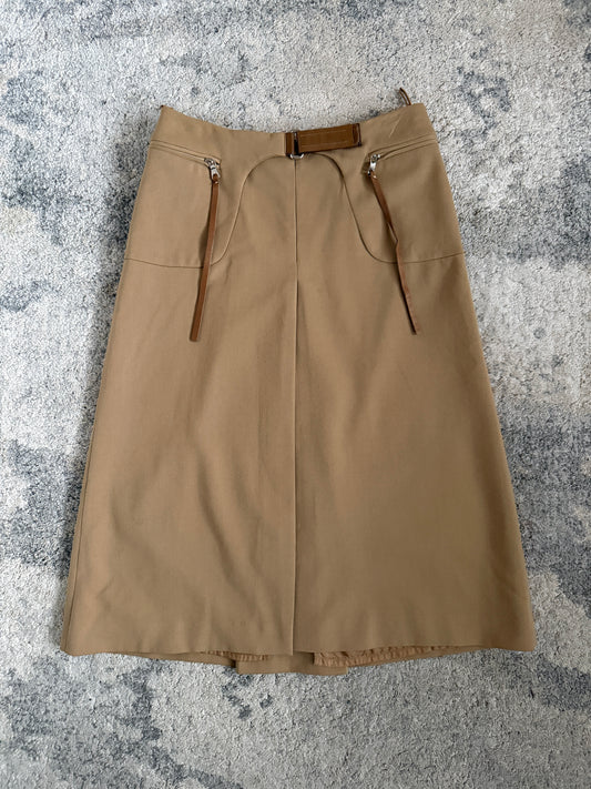 Prada FW1999 wool long skirt