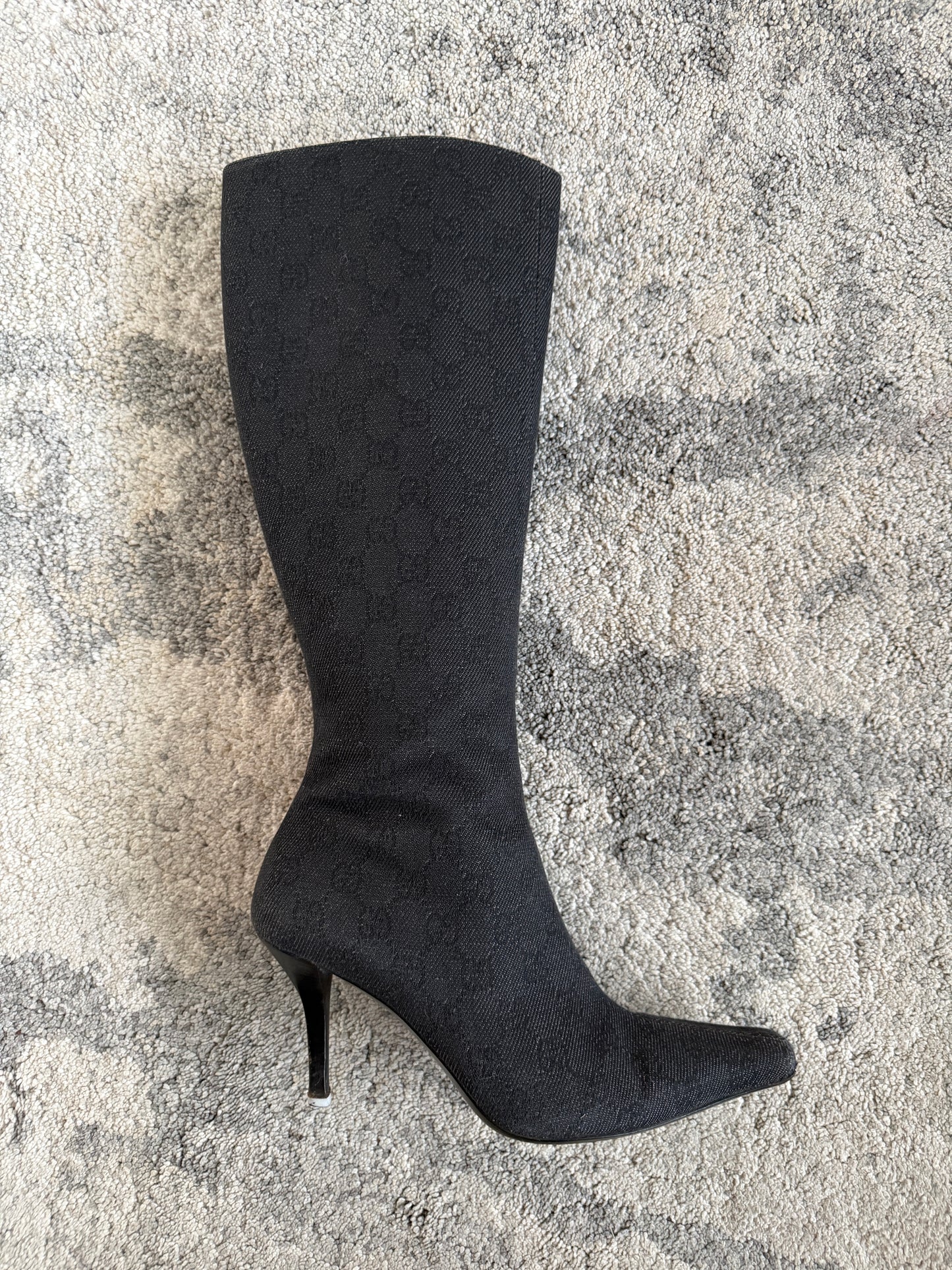 Gucci 2000’s monogram heels boots