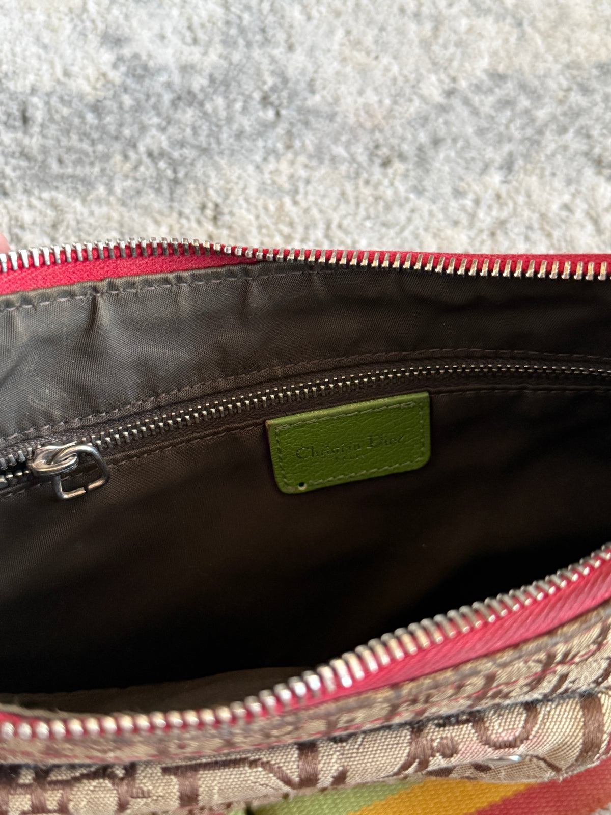 Dior SS2004 rasta monogram bag