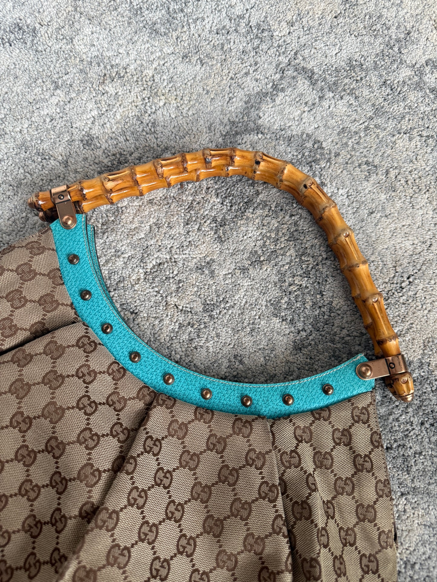 Gucci 2000’s monogram with bamboo handle