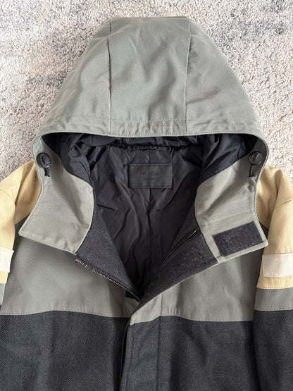 Prada FW2007 colorblock wool long coat