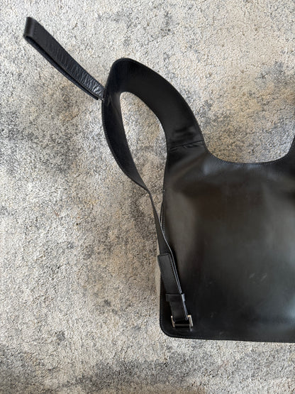 Prada SS1999 linen & leather backpack