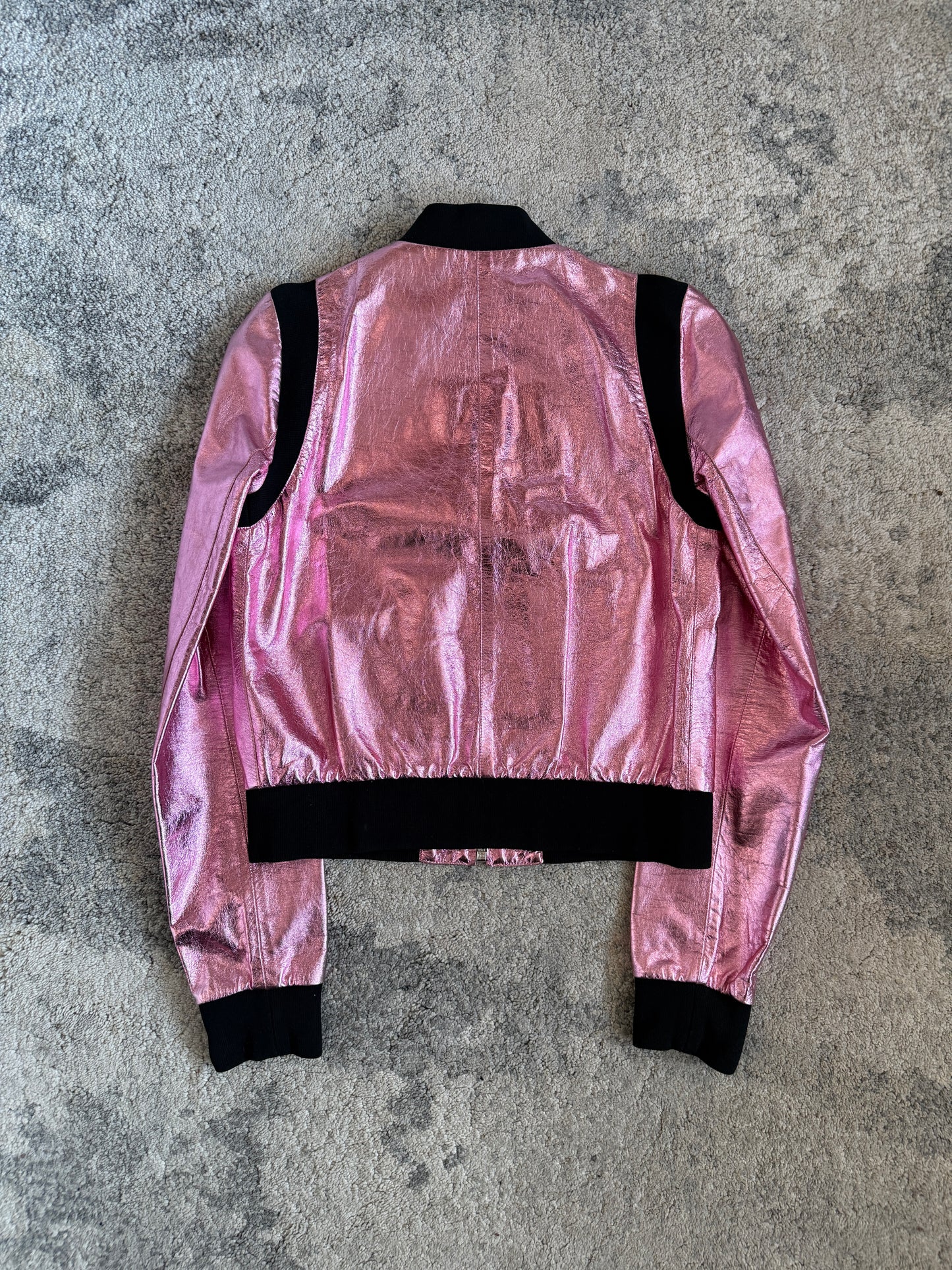 Prada SS2000 shiny leather jacket