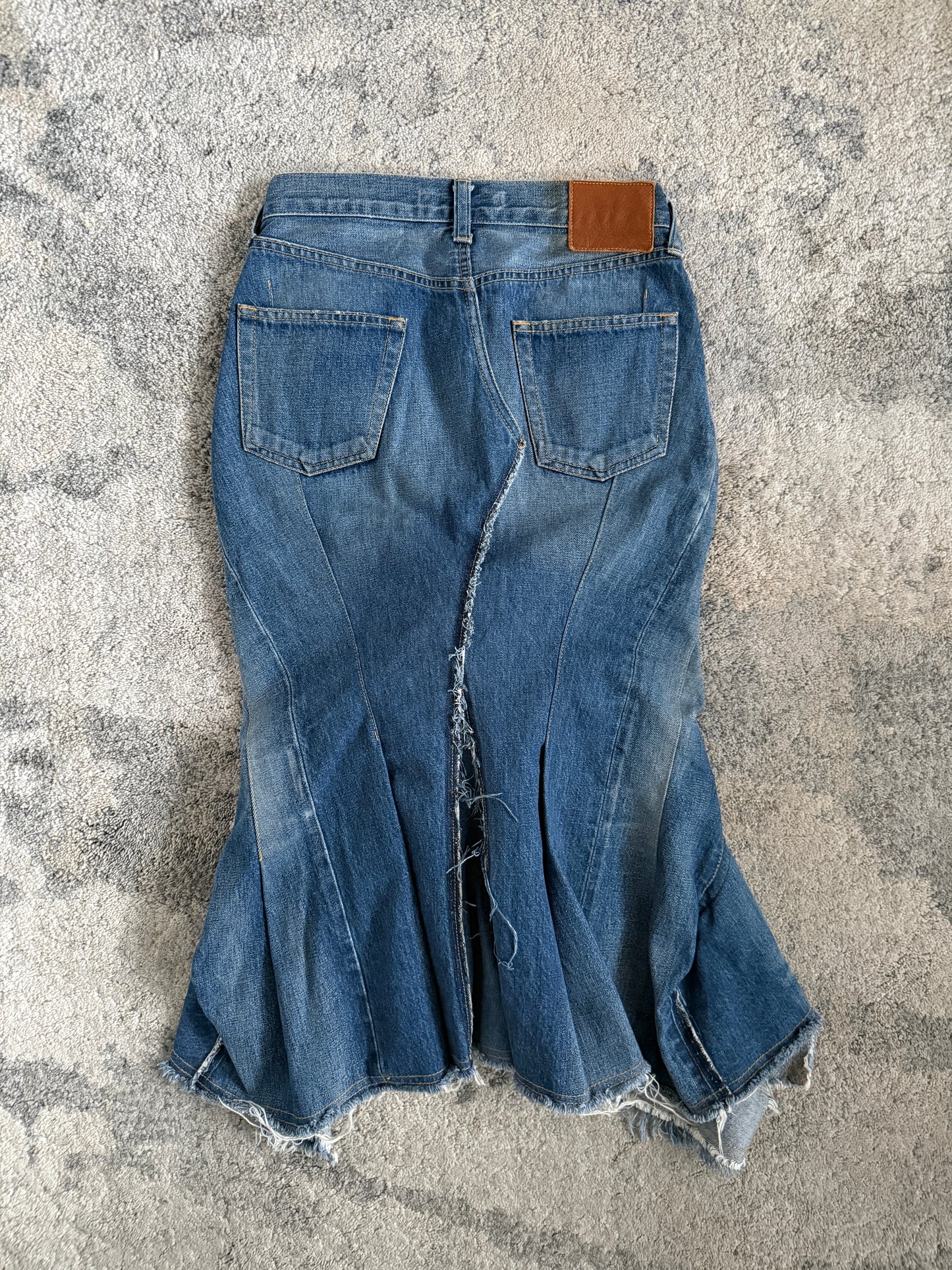 Junya Watanabe SS2009 reconstructed denim skirt