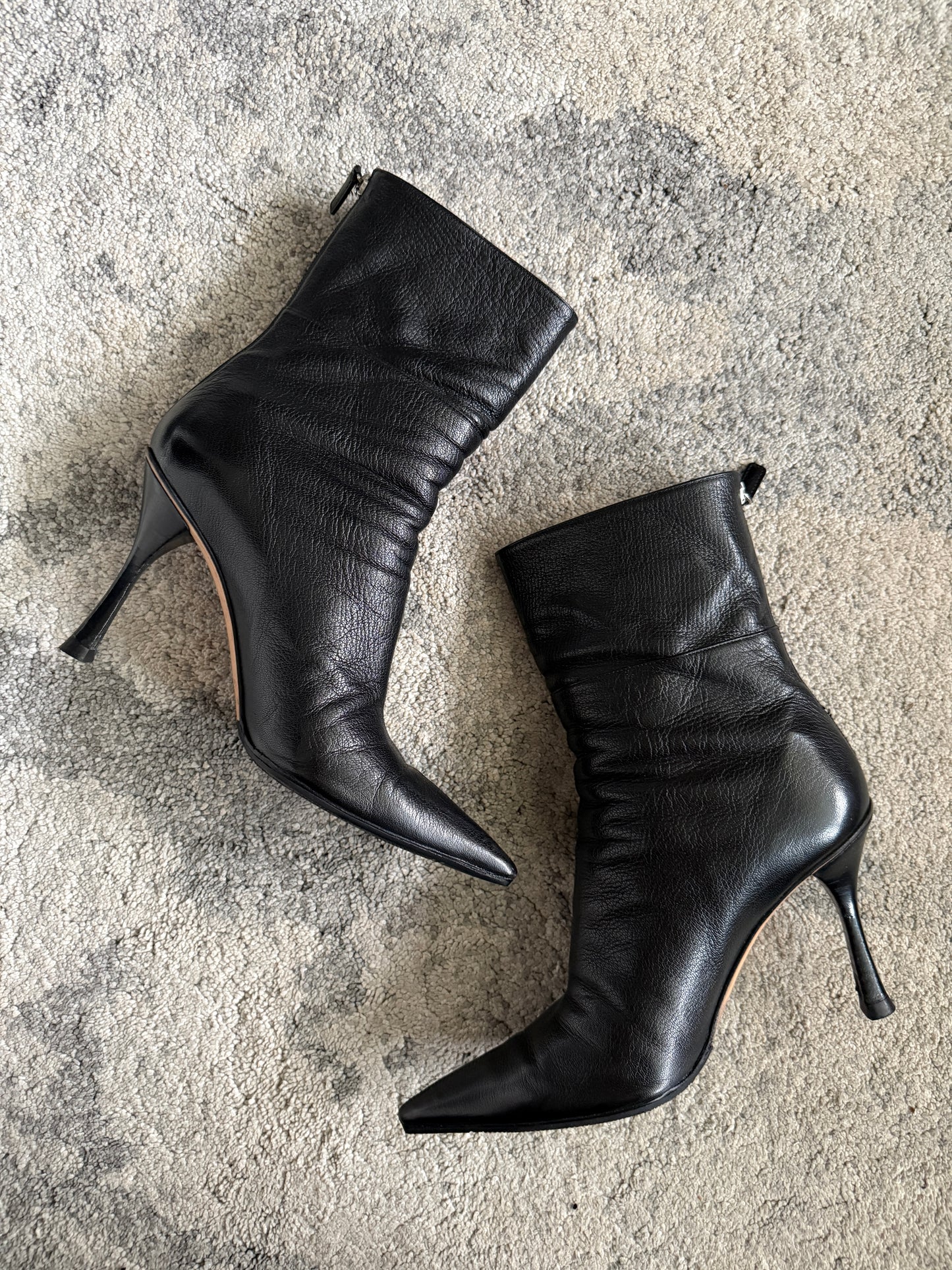 Gucci 2000’s leather heels mid boots