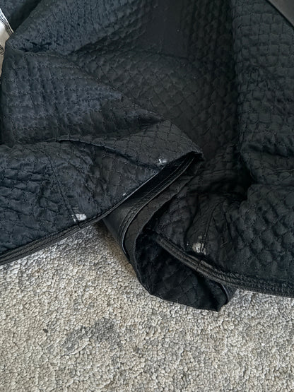 Gianni Versace 1990’s leather jacket with fur collar