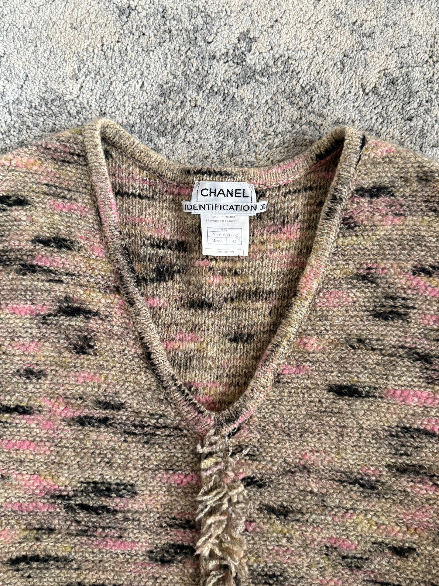 Chanel FW1999 wool tweed tank top