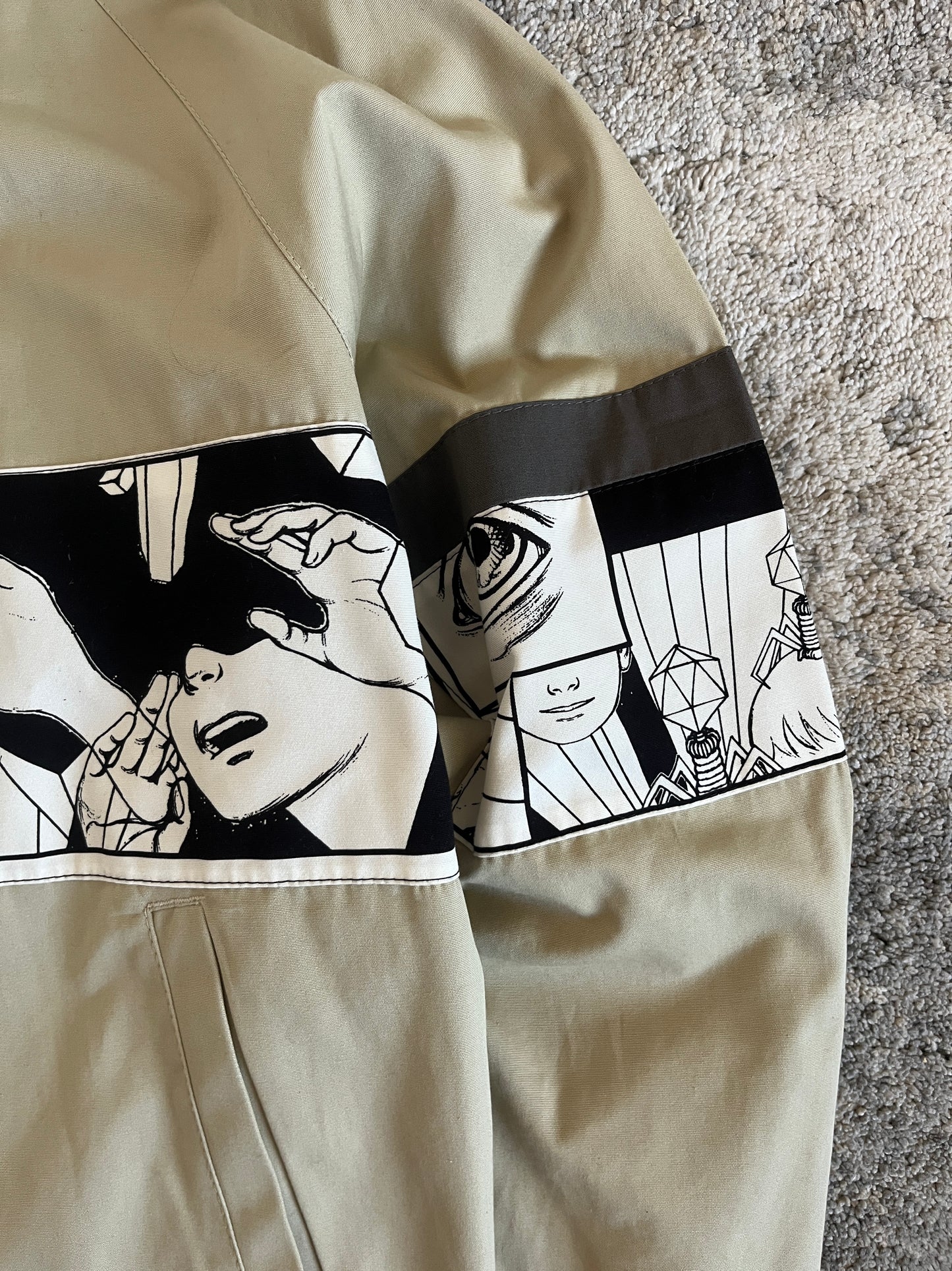 Prada SS2018 comics cotton jacket