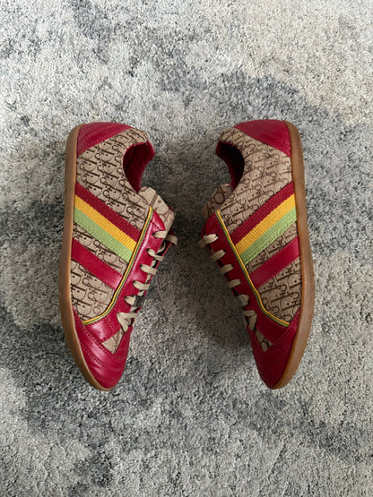 Christian Dior 2004 rasta monogram trainers