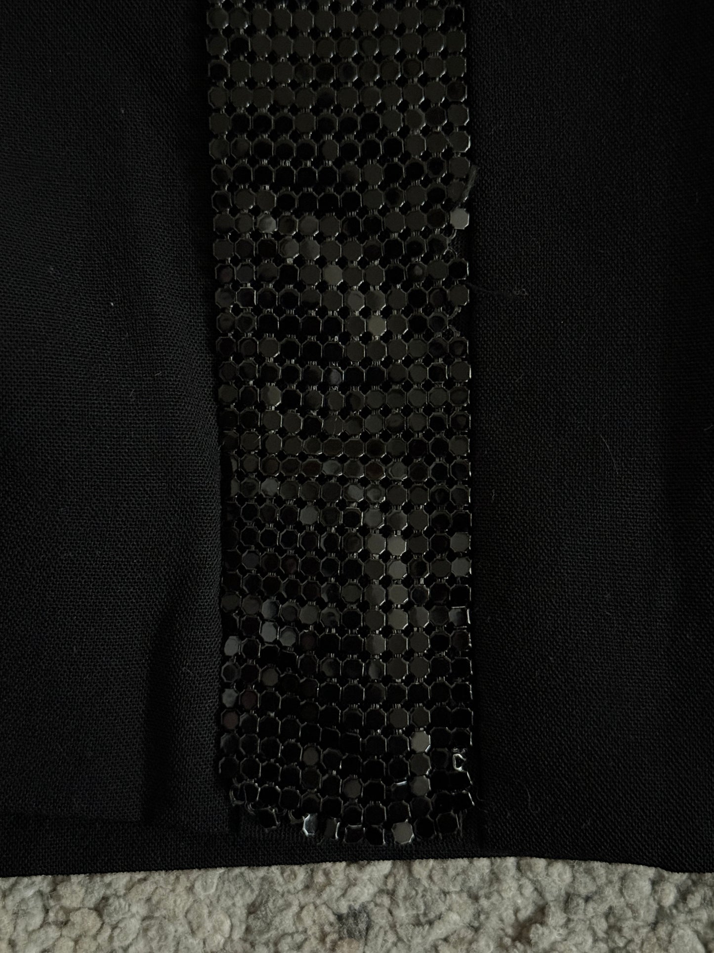 Gianni Versace 2001 studded rayon mini skirt