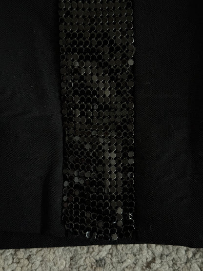 Gianni Versace 2001 studded rayon mini skirt