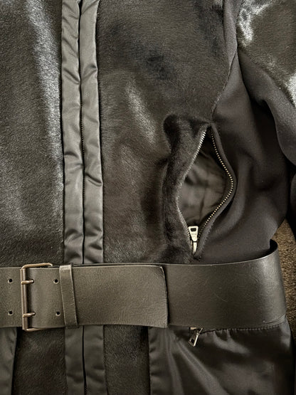 Prada 2000’s pony hair & nylon jacket