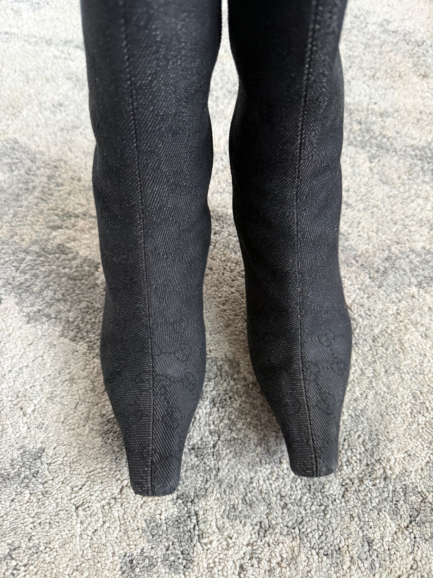 Gucci 2000’s monogram heels boots