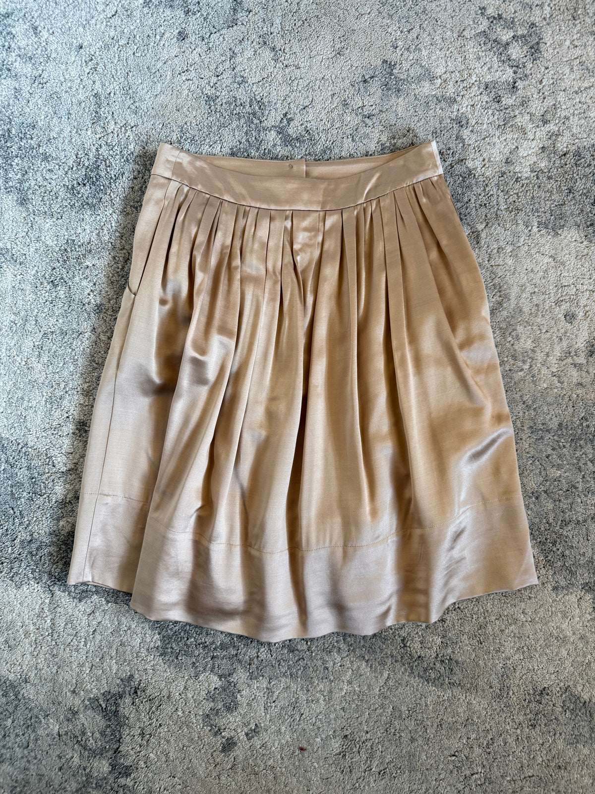 Chloé FW2005 silk & wool skirt