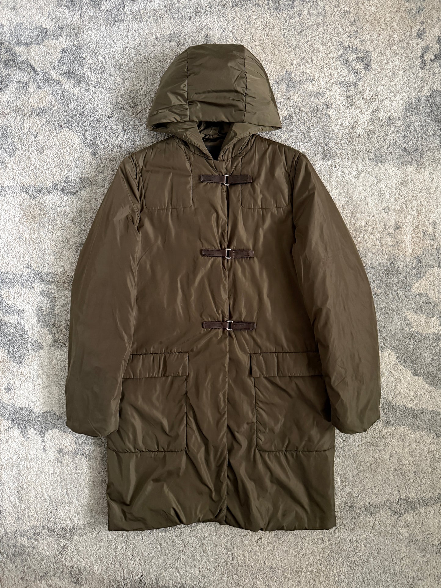 Prada FW1999 nylon padded long coat
