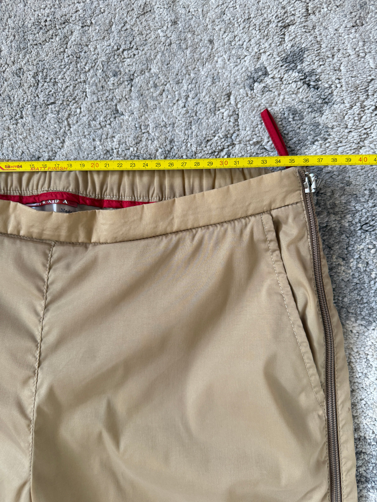 Prada 2000 nylon zip pants