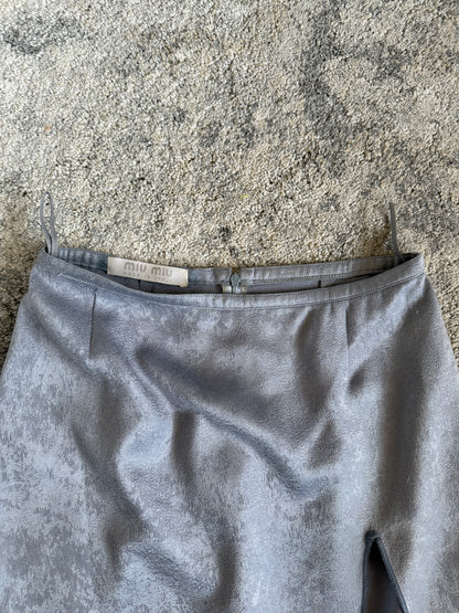 Miu Miu FW1997 acetate & polyester mini skirt