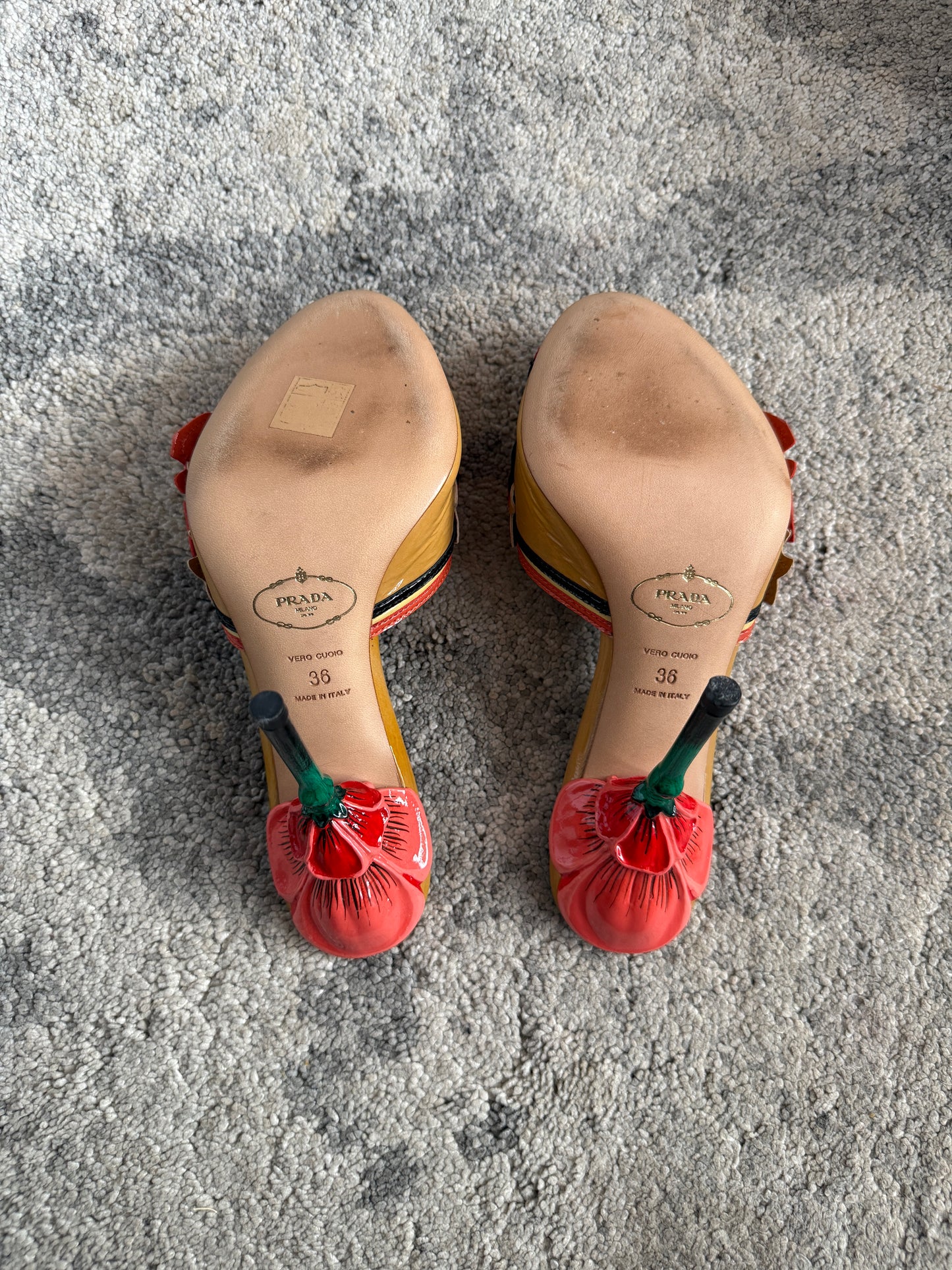 Prada 2008 resort floral heels