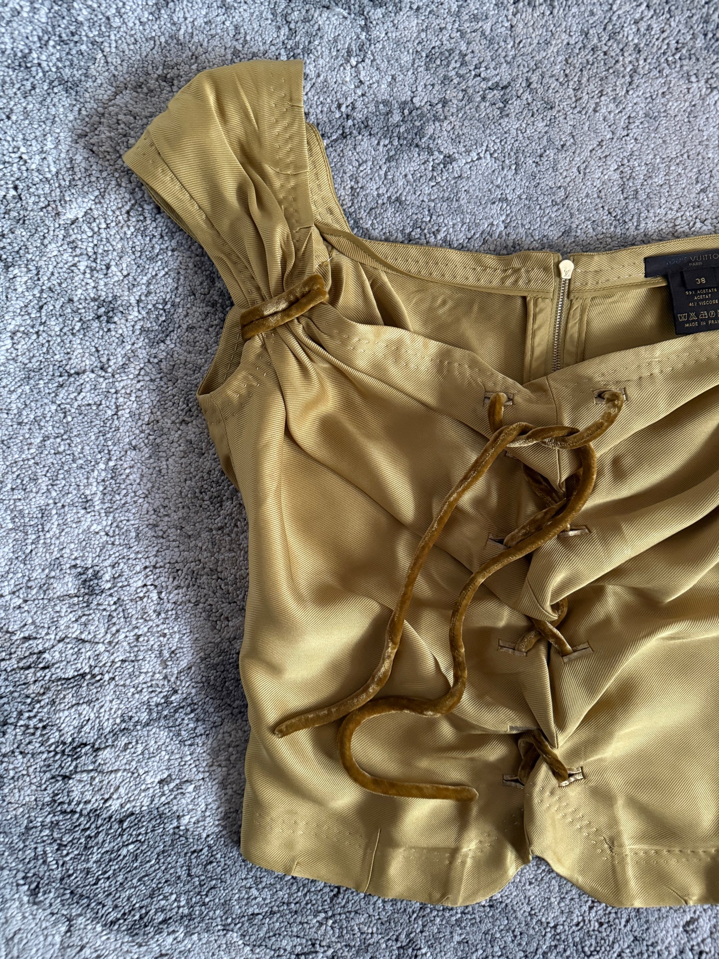 Louis Vuitton SS2004 acetate & viscose top
