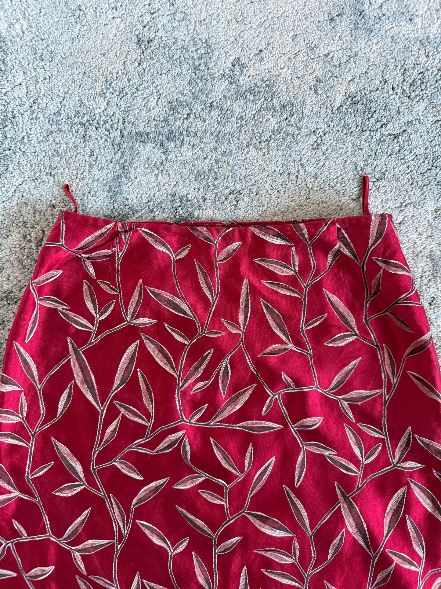 Prada SS1997 jacquard silk skirt