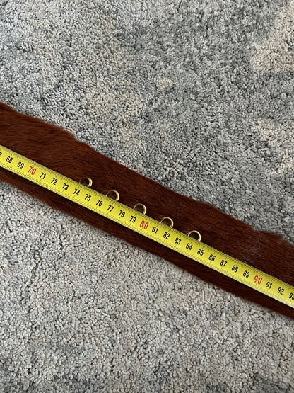 Prada FW2017 cognac fur belt