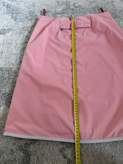 Prada 1999 zip nylon skirt