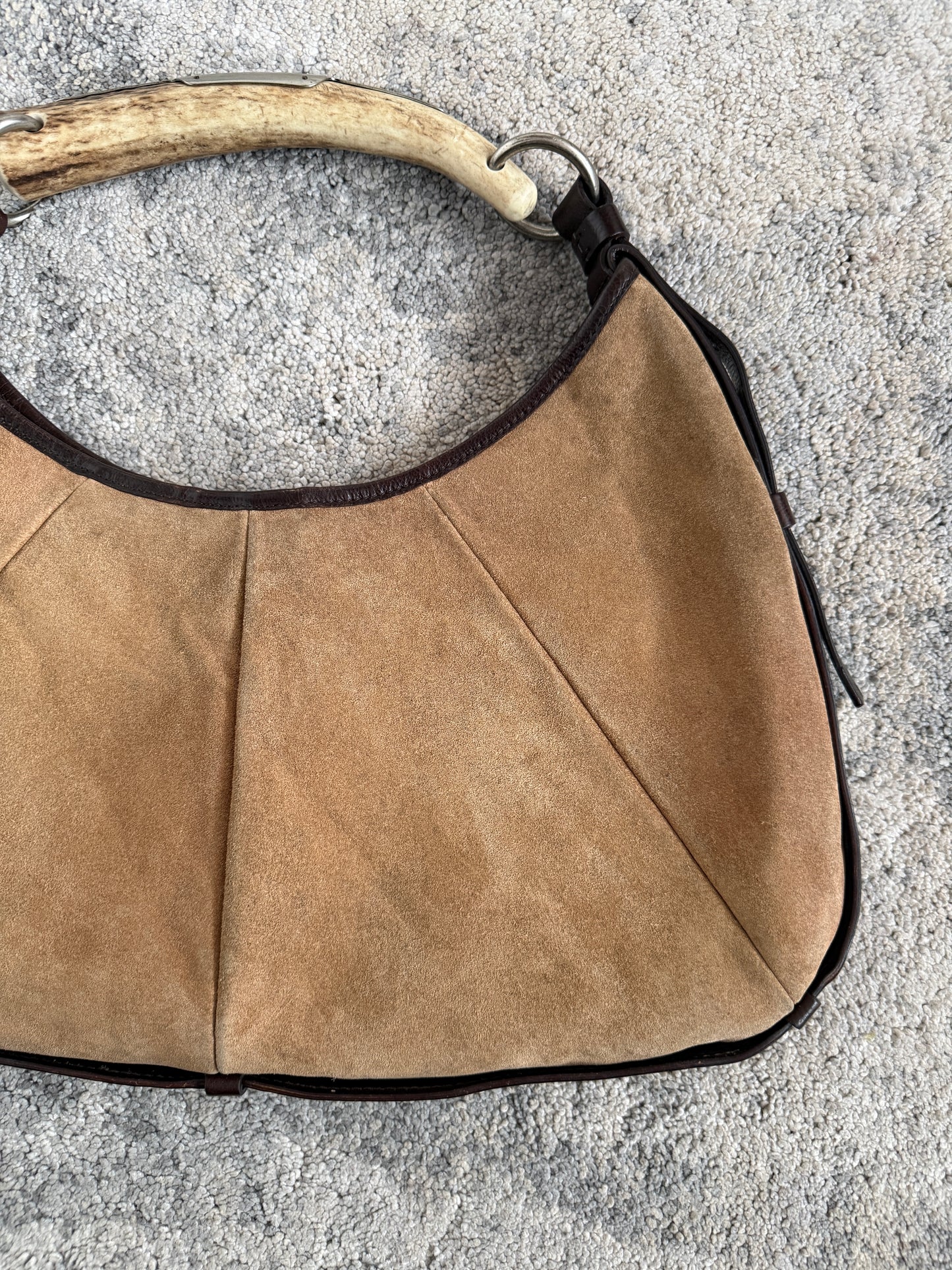 Yves Saint Laurent FW2002 suede Mombasa bag