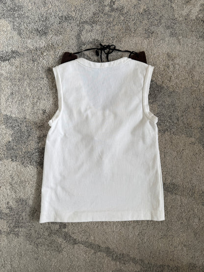 Prada SS2003 embellished collar tank top