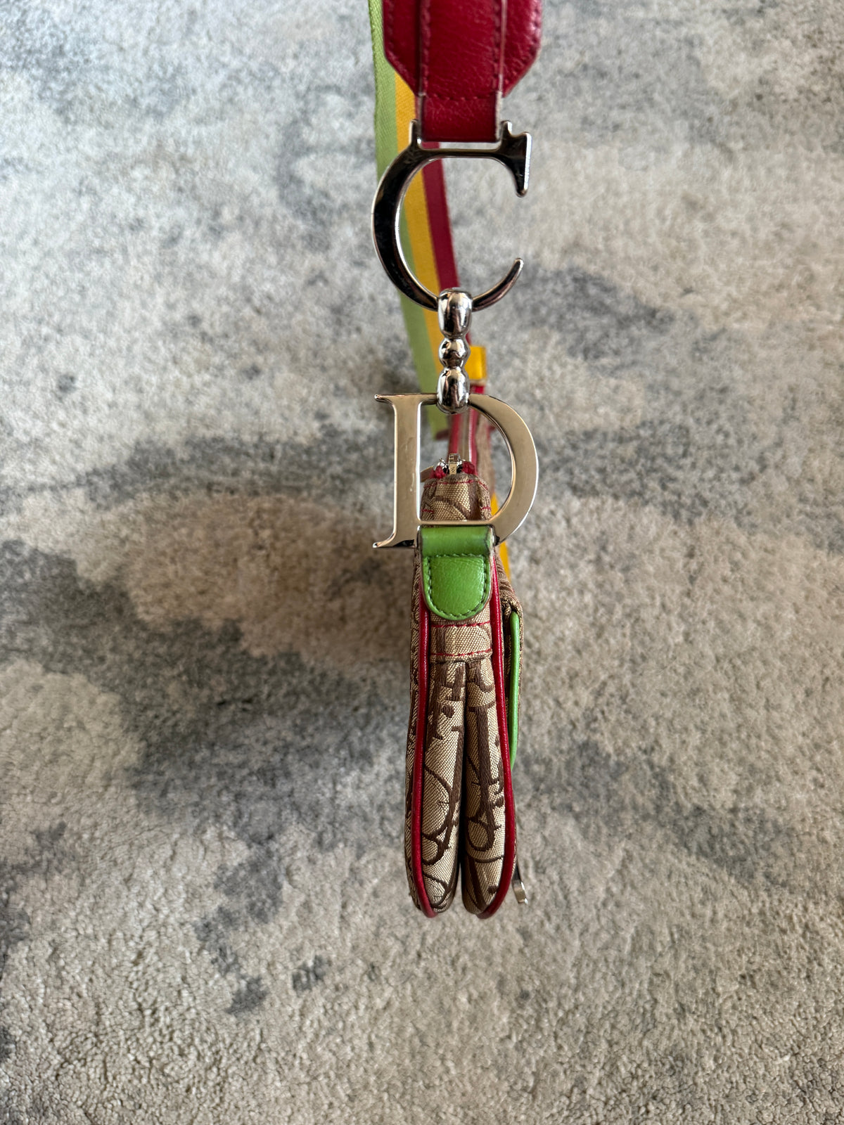 Dior SS2004 rasta monogram bag