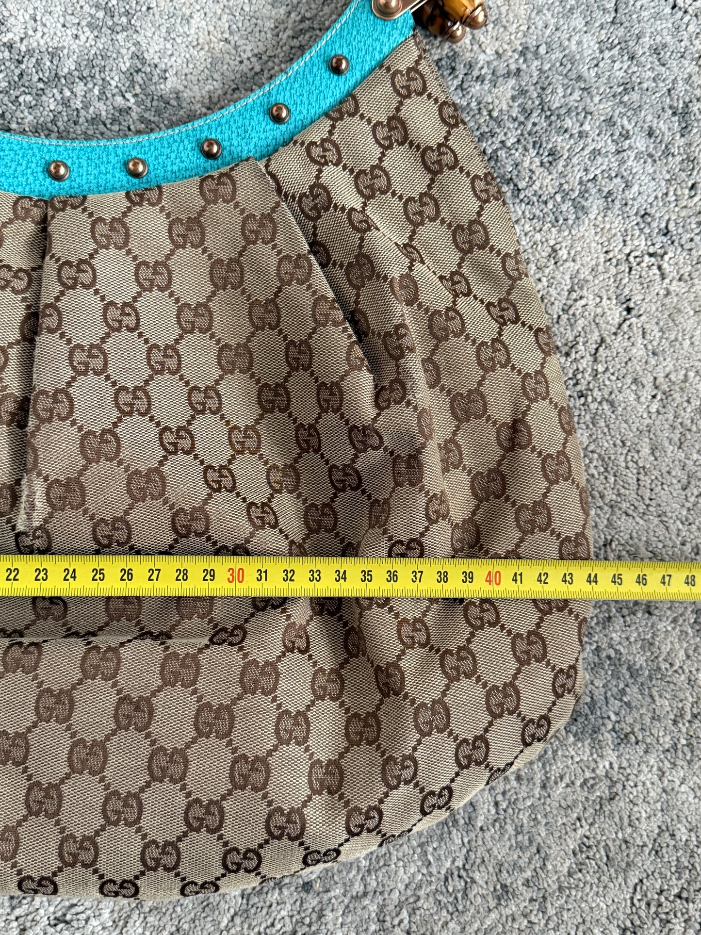 Gucci 2000’s monogram with bamboo handle