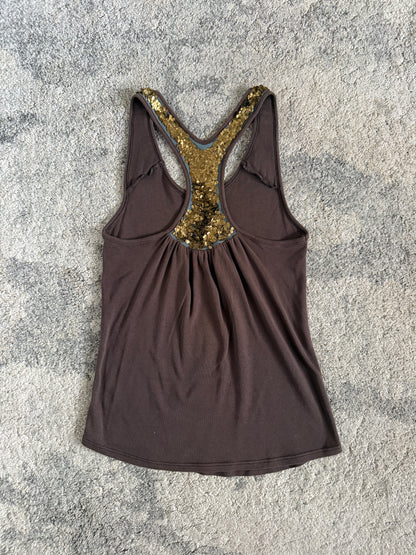Chloé SS2002 metal sequins tank top