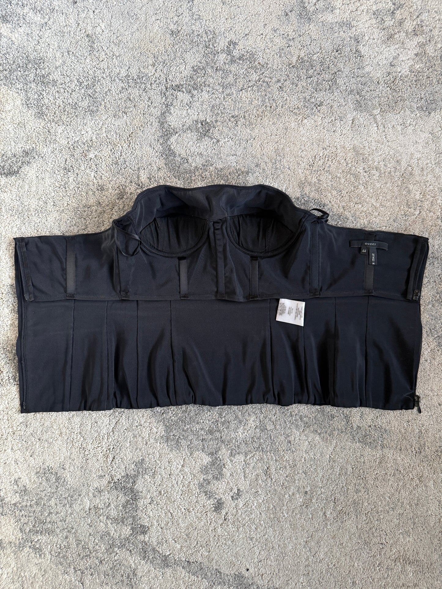 Gucci SS2001 mesh & leather corset by Tom Ford