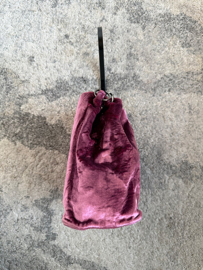 Gucci FW1999 velvet mini bucket bag