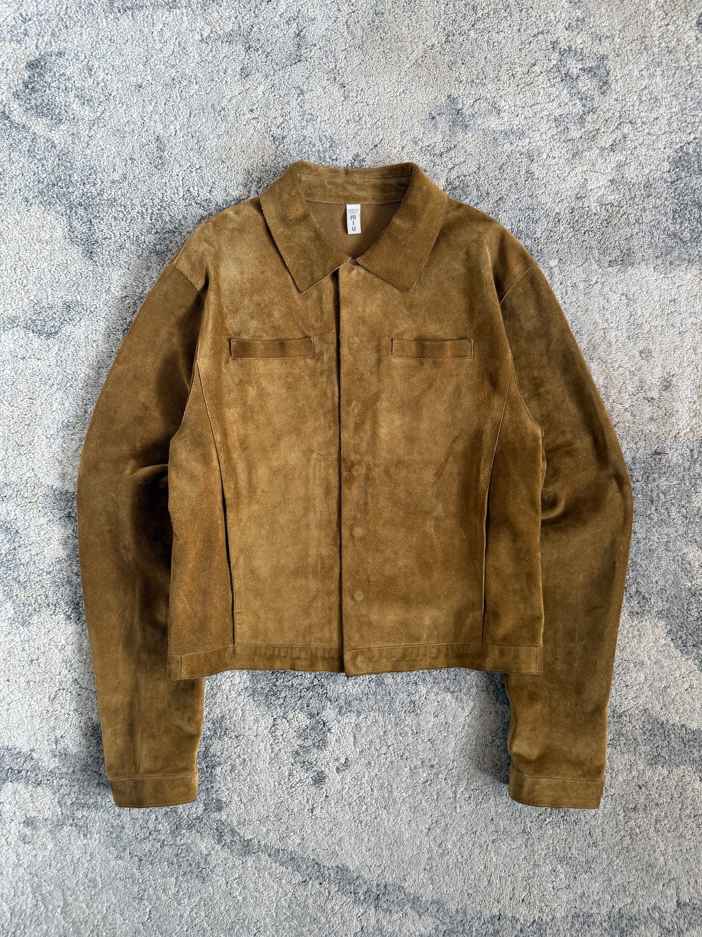 Miu Miu SS1999 suede leather jacket