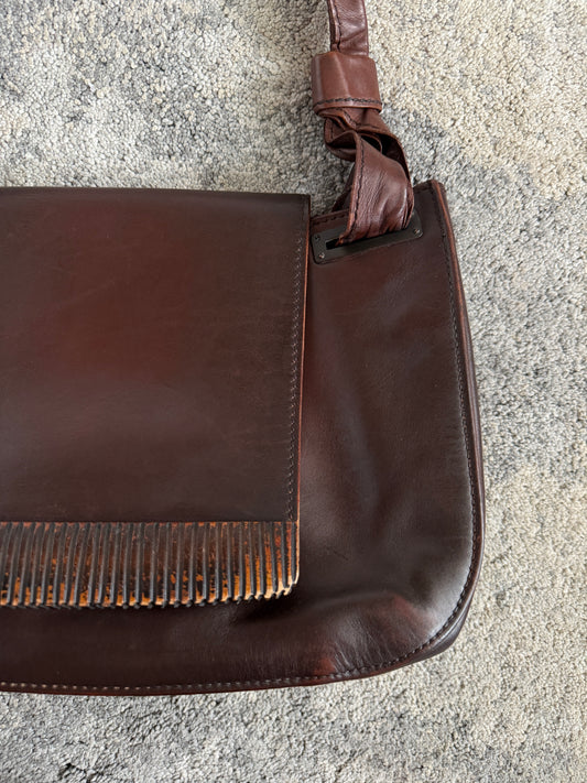 Gucci FW2002 leather shoulder bag