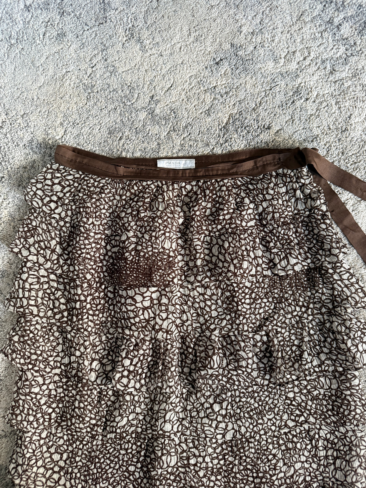 Prada FW2000 silk skirt