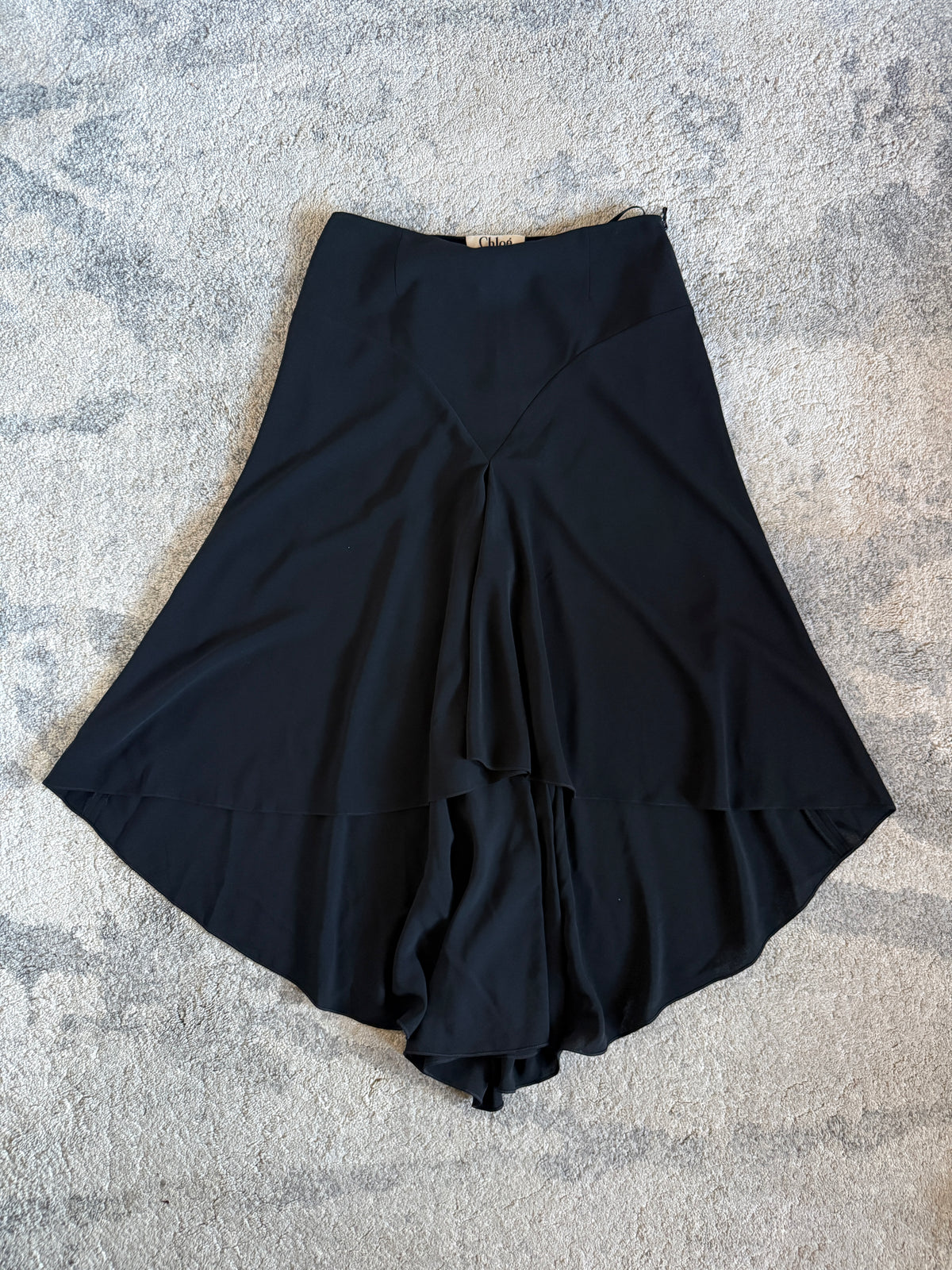 Chloé SS2001 viscose & polyester maxi skirt