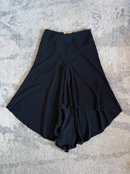 Chloé SS2001 viscose & polyester maxi skirt