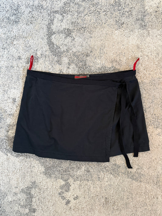 Prada 2000’s cotton wallet mini skirt
