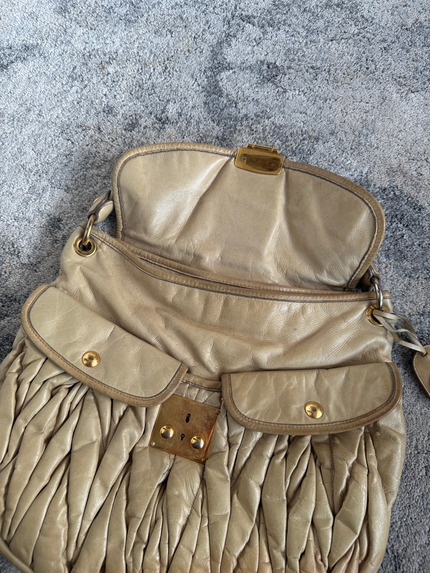 Miu Miu 2000’s leather coffer bag