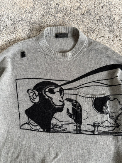 Prada SS2018 cashmere comics sweater