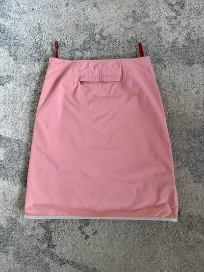 Prada 1999 zip nylon skirt