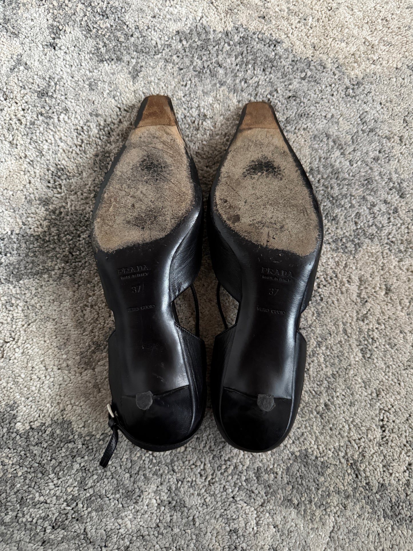 Prada 1990’s leather heels