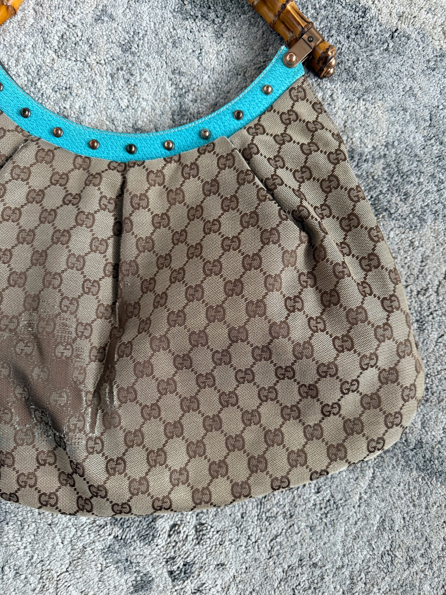 Gucci 2000’s monogram with bamboo handle