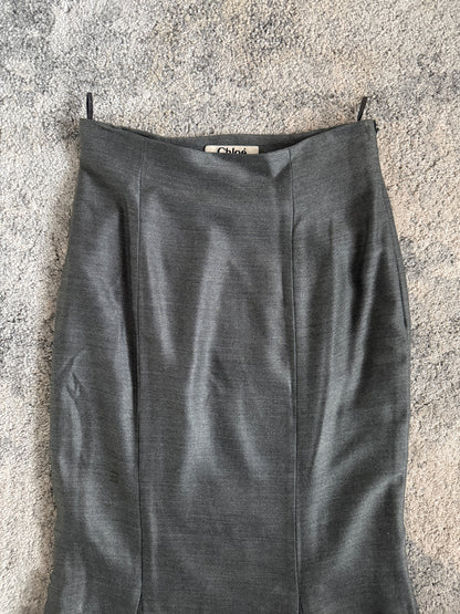 Chloé 2000’s wool long skirt