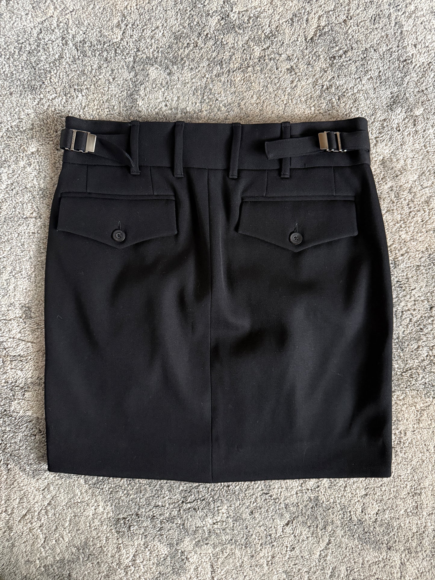 Gucci FW1998 wool mini skirt by Tom Ford